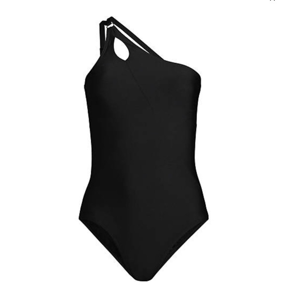 Lands end one shoulder one piece swimsuit - Picture 2 of 7